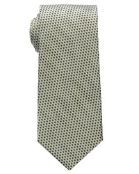 olivgrüne Krawatte mit Schottenmuster von Eterna