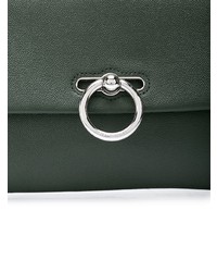 olivgrüne Leder Clutch von Rebecca Minkoff