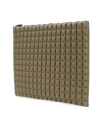 olivgrüne Leder Clutch von NO KA 'OI