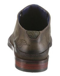olivgrüne Leder Derby Schuhe von Bugatti