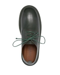 olivgrüne Leder Derby Schuhe von Marsèll