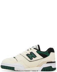 olivgrüne Leder niedrige Sneakers von New Balance