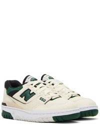 olivgrüne Leder niedrige Sneakers von New Balance