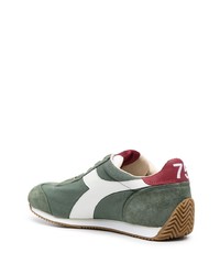 olivgrüne Leder niedrige Sneakers von Diadora