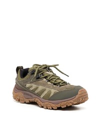 olivgrüne Leder niedrige Sneakers von Merrell