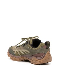 olivgrüne Leder niedrige Sneakers von Merrell