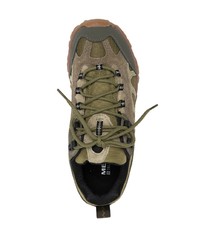 olivgrüne Leder niedrige Sneakers von Merrell