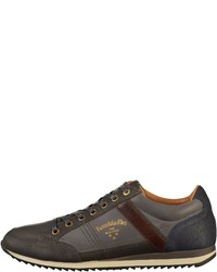 olivgrüne Leder niedrige Sneakers von Pantofola D'oro