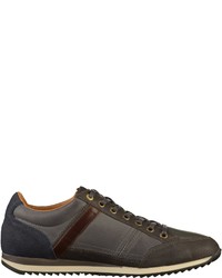 olivgrüne Leder niedrige Sneakers von Pantofola D'oro