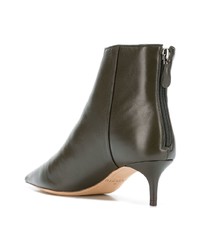 olivgrüne Leder Stiefeletten von Alexandre Birman