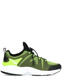 olivgrüne Leder Turnschuhe von Nike