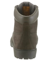 olivgrüne Lederarbeitsstiefel von Dockers by Gerli