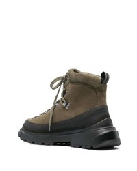 olivgrüne Lederarbeitsstiefel von Canada Goose