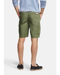 olivgrüne Leinen Shorts von colours & sons