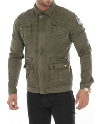 olivgrüne Militärjacke von Cipo & Baxx