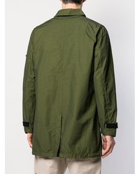 olivgrüne Militärjacke von Stone Island Shadow Project