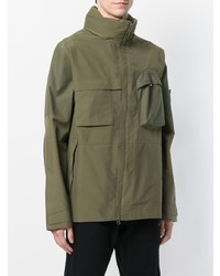 olivgrüne Militärjacke von Stone Island