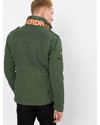 olivgrüne Militärjacke von Superdry