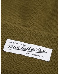 olivgrüne Mütze von Mitchell & Ness
