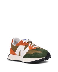 olivgrüne niedrige Sneakers von New Balance