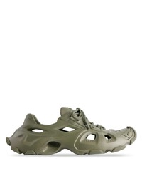 olivgrüne niedrige Sneakers von Balenciaga