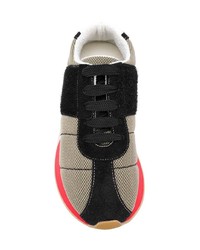 olivgrüne niedrige Sneakers von Marni