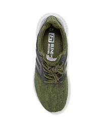 olivgrüne niedrige Sneakers von BLEND