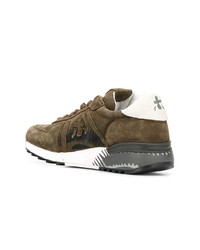 olivgrüne niedrige Sneakers von Premiata