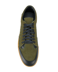olivgrüne niedrige Sneakers von Loewe