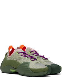 olivgrüne niedrige Sneakers von Lanvin