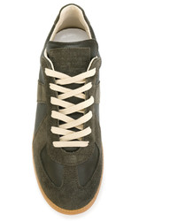 olivgrüne niedrige Sneakers von Maison Margiela