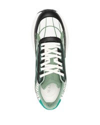 olivgrüne niedrige Sneakers von Mallet