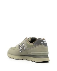 olivgrüne niedrige Sneakers von New Balance