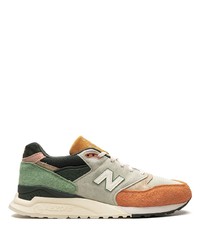 olivgrüne niedrige Sneakers von New Balance