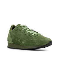 olivgrüne niedrige Sneakers von Philippe Model
