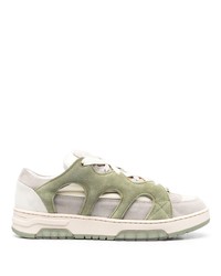 olivgrüne niedrige Sneakers von Paura