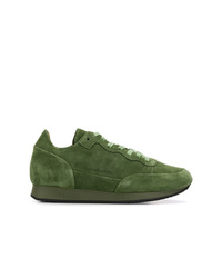 olivgrüne niedrige Sneakers von Philippe Model