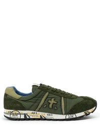 olivgrüne niedrige Sneakers von Premiata