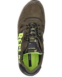 olivgrüne niedrige Sneakers von Replay