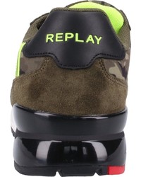 olivgrüne niedrige Sneakers von Replay