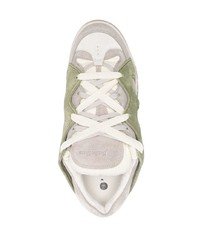 olivgrüne niedrige Sneakers von Paura