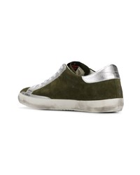 olivgrüne niedrige Sneakers von Golden Goose Deluxe Brand