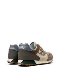 olivgrüne niedrige Sneakers von New Balance