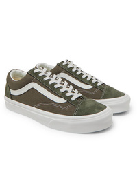 olivgrüne niedrige Sneakers von Vans