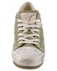 olivgrüne niedrige Sneakers von Yellow Cab