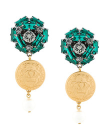 olivgrüne Ohrringe von Dolce & Gabbana