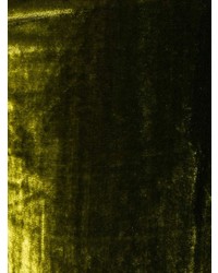olivgrüne Samtleggings von Jean Paul Gaultier Vintage
