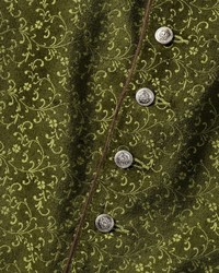 olivgrüne Samtweste von ALMSACH