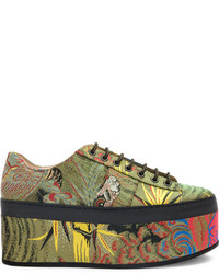 olivgrüne Schuhe von Gucci