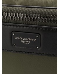 olivgrüne Segeltuch Bauchtasche von Dolce & Gabbana